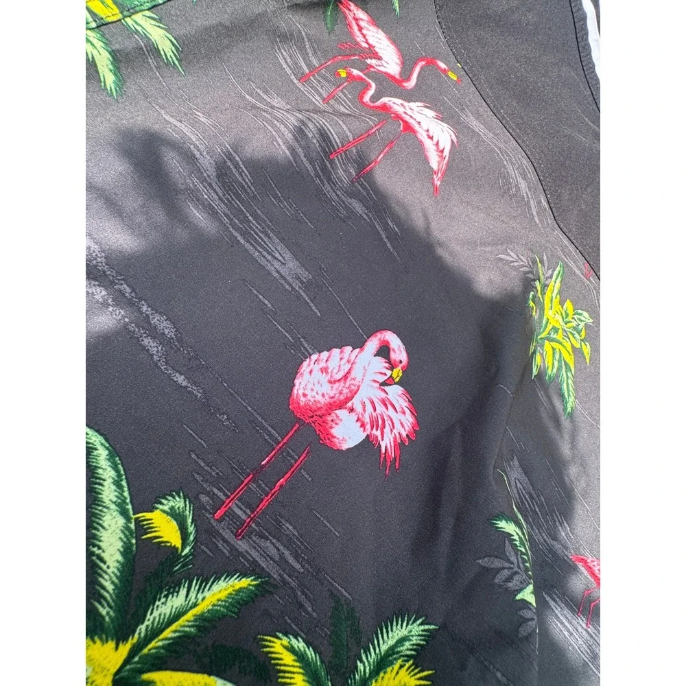 Billabong Platinum X Mens‎ Board Shorts Black Flamingo Tropical Print Size 36
